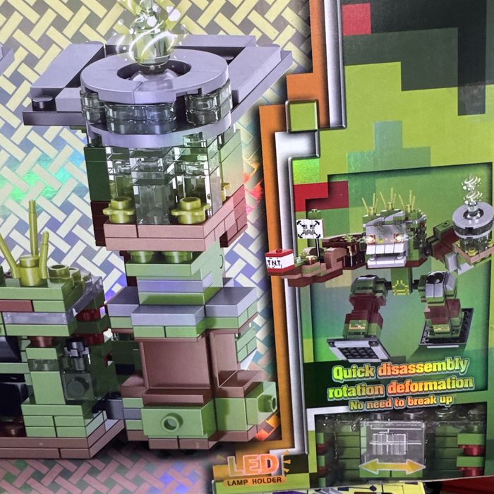 Конструктор Майнкрафт LED светлина Minecraft конструктори