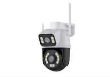 А0018 Външна водоуст двойна камера ICSEE 6MP 360° въртяща цветно нощно