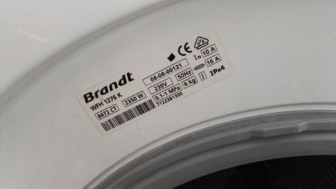 Пералня Brandt Aqualogic WFH1276K