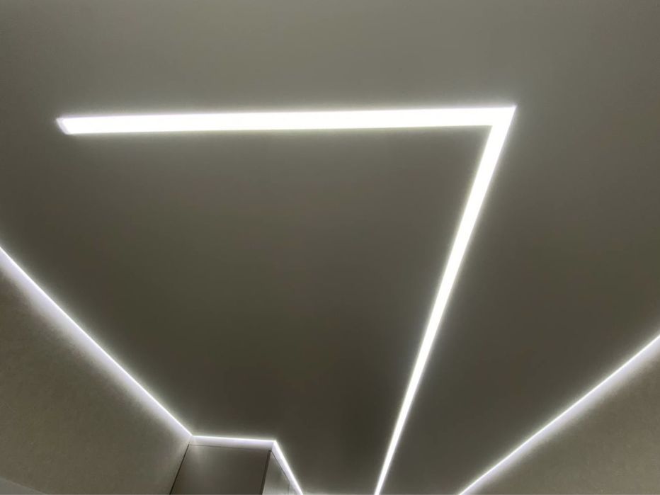 установка натяжных потолков