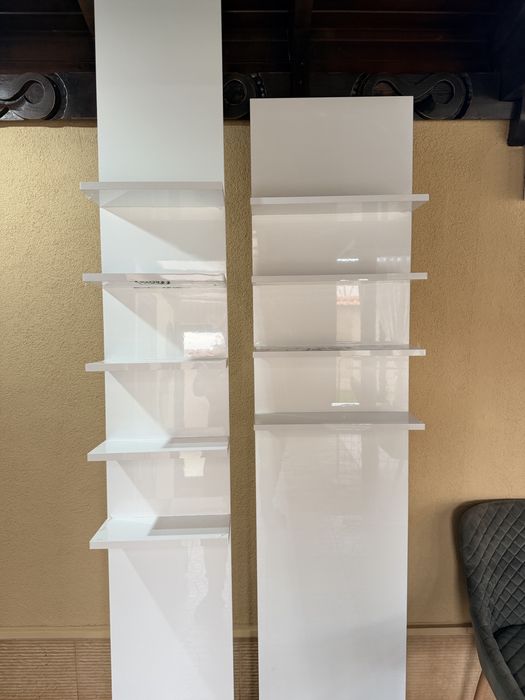 Чисто нови мебели бял гланц