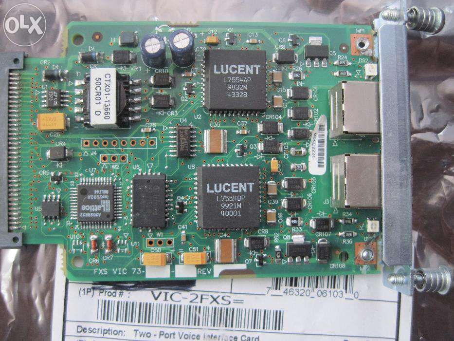 Cisco VIC-2FXS 2-Port FXS Voice/Fax Interface Card