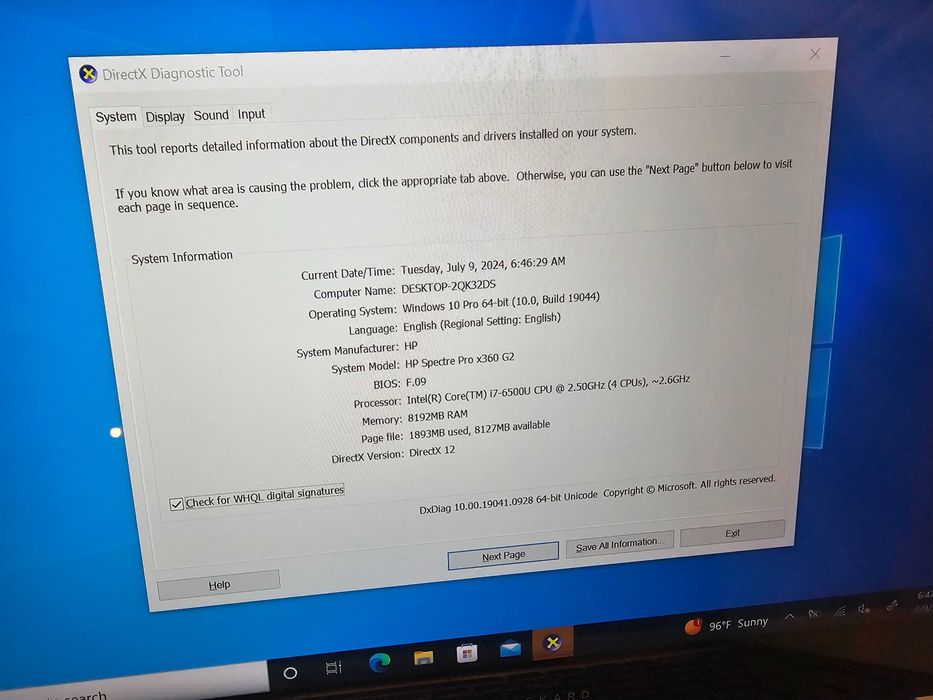 Laptop 2 in 1 HP Spectre Pro x360 G2 i7 6500 gen 6 2K IPS