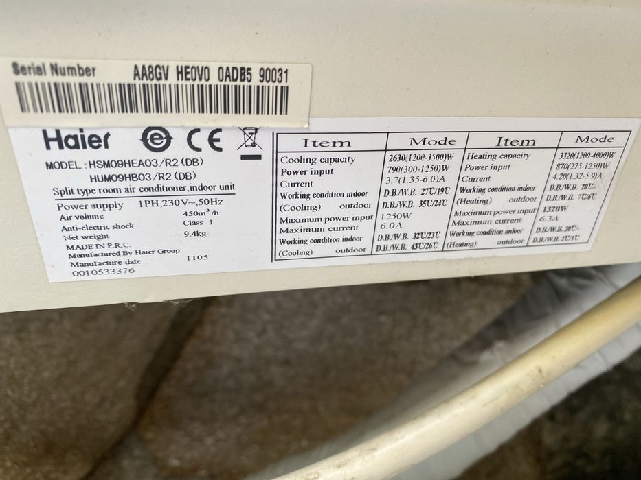 Климатик Haier инверторен