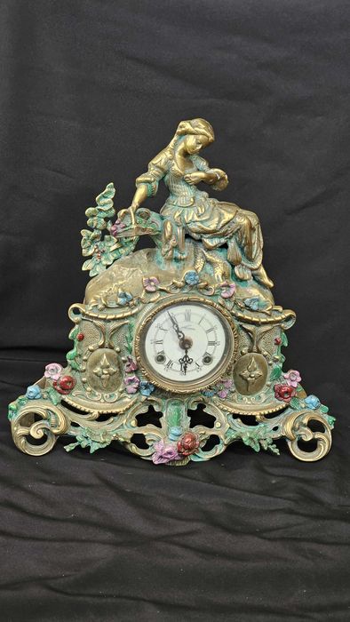 Ceas mecanic de bronz baroque