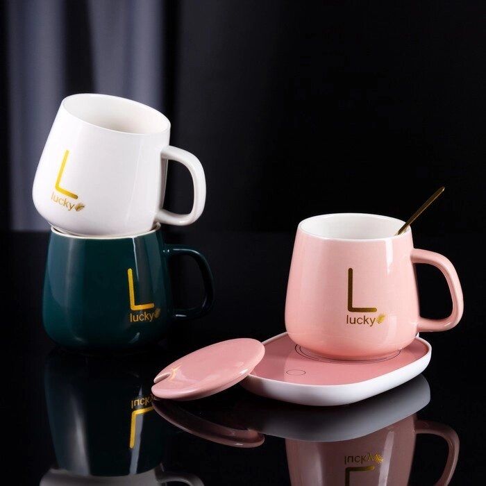 Кружка с подогревом в красивой упаковке акция