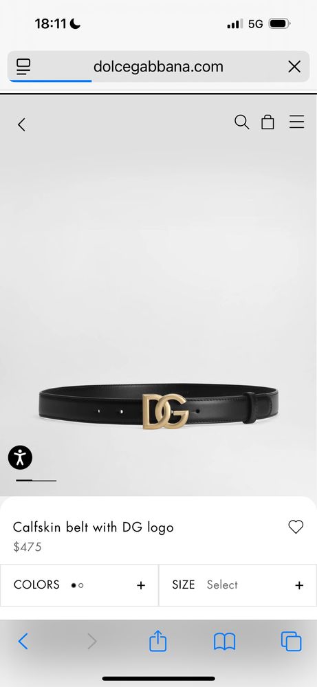Колан Dolce and Gabbaна, черен, със златно