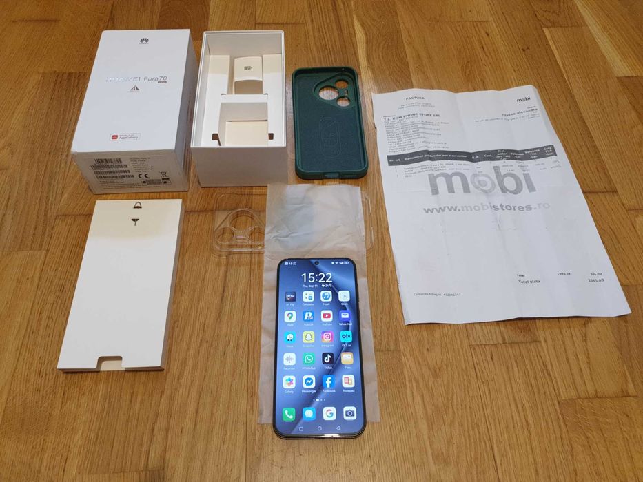 Huawei Pura 70-256 Gb, telefon profesional video & foto-garantie 2 ani