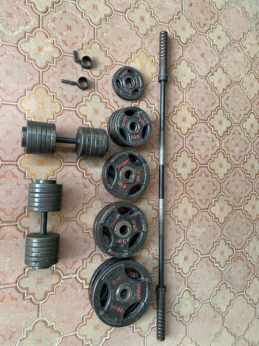 Олимпийский гриф,блины,гантели 200 кг!