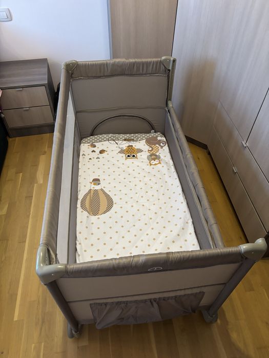 Patut pliabil Chipolino Relax + salteaua aferenta