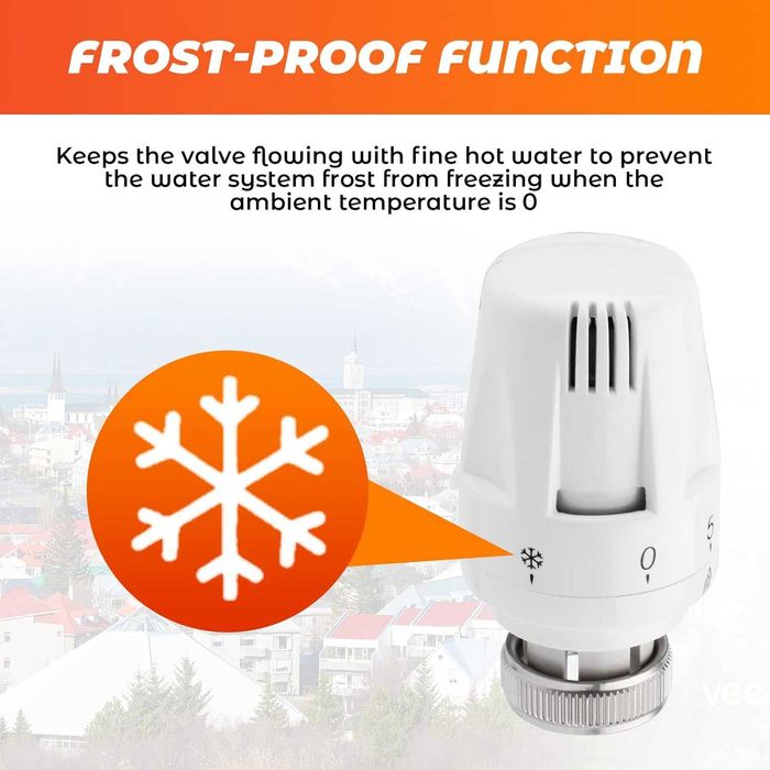 Cap(robinet) termostat calorifer, Set 3buc, M30x1,5 REDUS de la 155RON