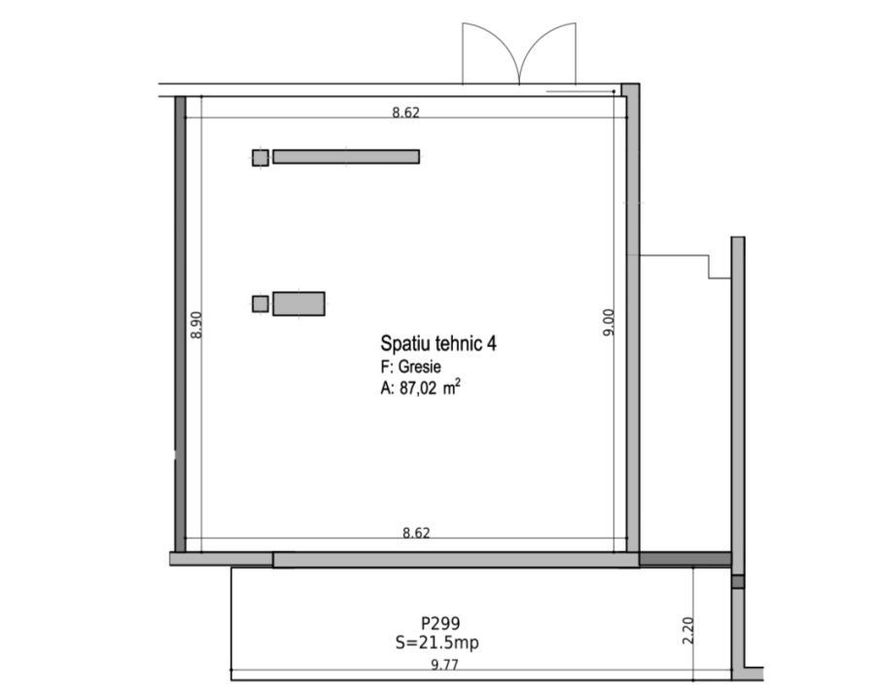 Spatiu tehnic ideal pentru depozitare de 87mp, zona Iulius Mall