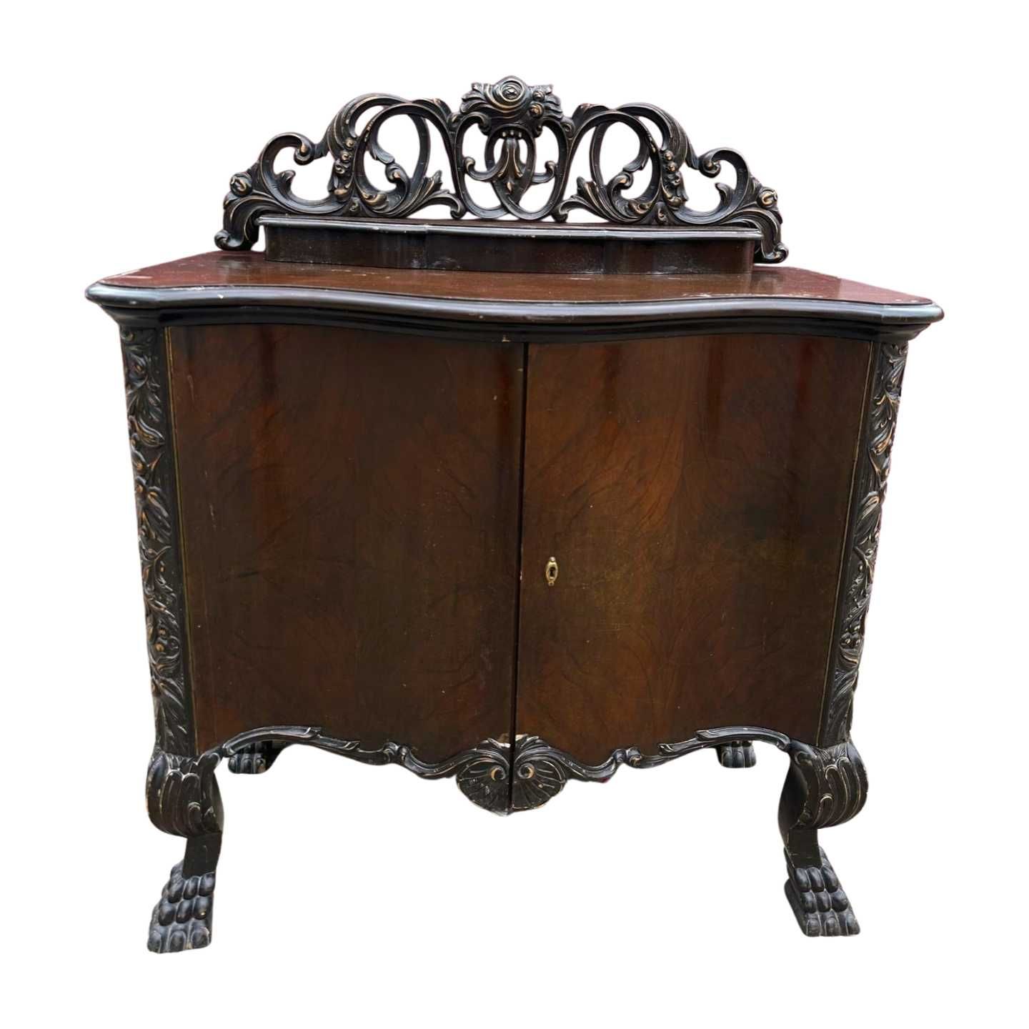 Comoda Vintage Stil Baroc; Bufet cu ornamente sculptate