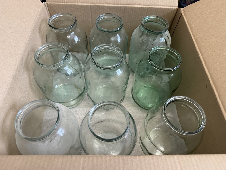Банки стекляные б/у разные