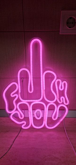 Semn luminos Fuck You.