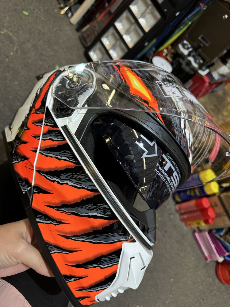 Casca moto scuter flip-up mărimea S M  L XL XXL