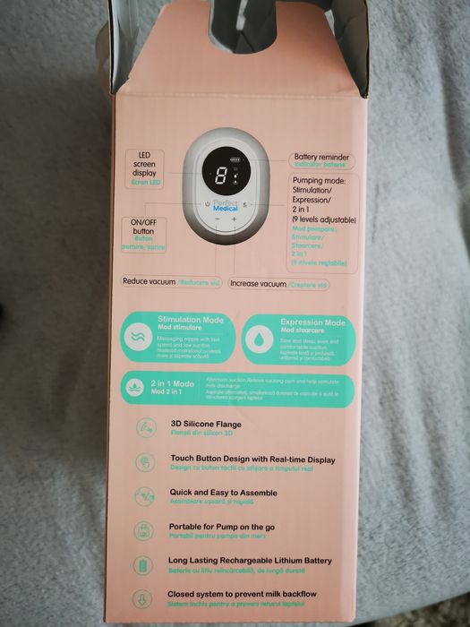 Pompă de sân electrică cu acumulator