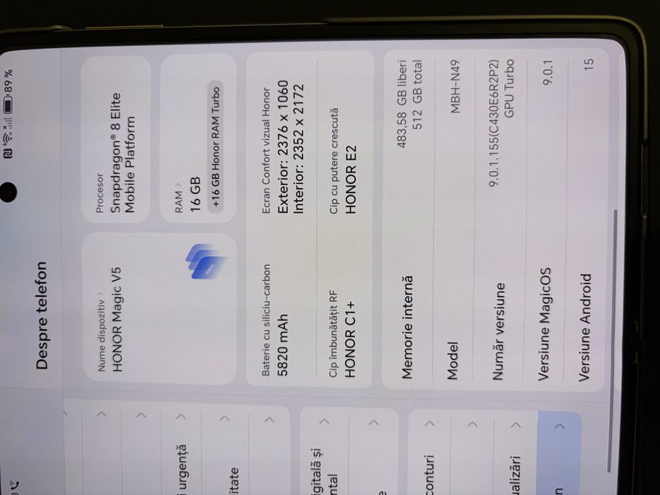 Honor Magic V5 ivory white 521 gb