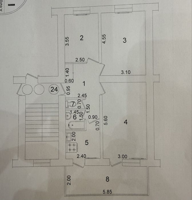 Продаю свою квартиру на рисовом 3 комнатная 2 этаж 4х этажка не торцев