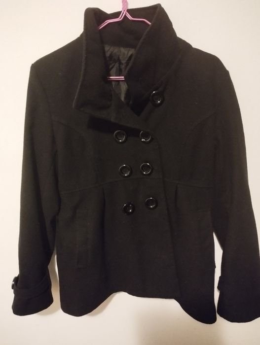 Черно дамско палто MNG, Violeta. Черни палта  Zarа