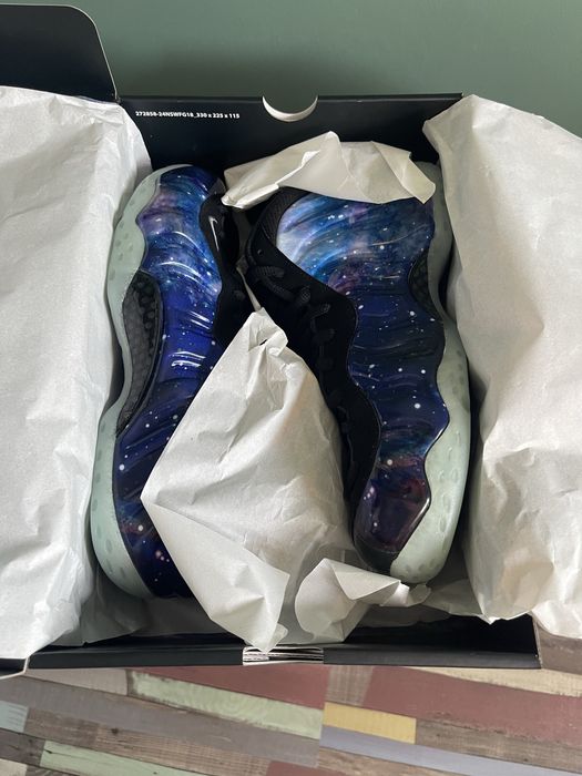 Nike Air Zoom Foamposite One QS Galaxy Jordan Lebron Kobe Penny NBA