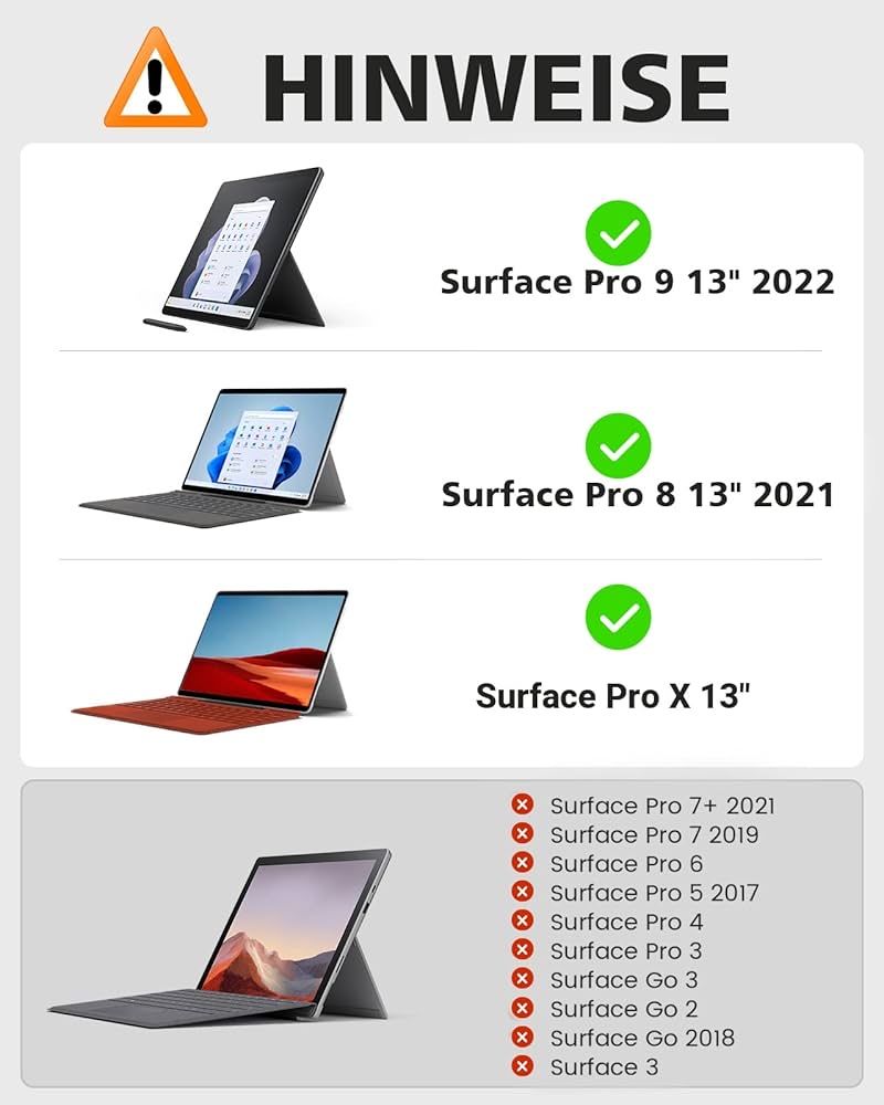 Tastatura Moko pentru Microsoft Surface Pro 11/10/9/8/X 2024
