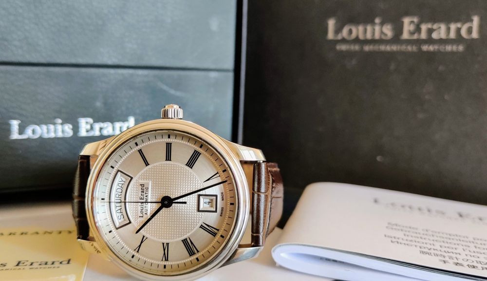 Ceas automatic Louis Erard stare că nou full box tag heuer longines