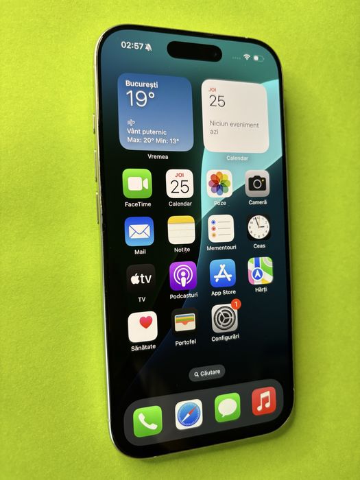 Vând iPhone 16 Pro, capacitate 1TB, culoare White Titanium