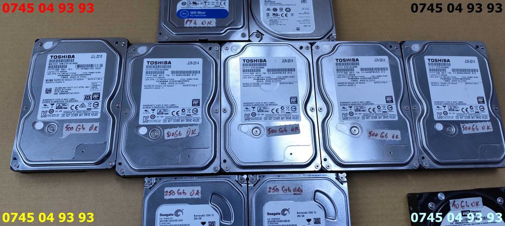 hdd hard disc 500Gb SATA desktop testate SANTINEL 100% fara baduri