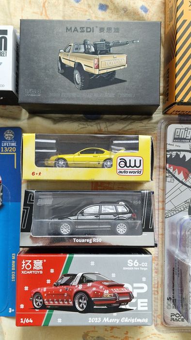 Модели Mini GT, POP RACE, Auto World, Matchbox Collectors, Masdi,