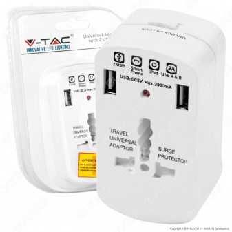 Универсален травъл адаптер с USB, Travel Adapter- USA, UK, EU, China