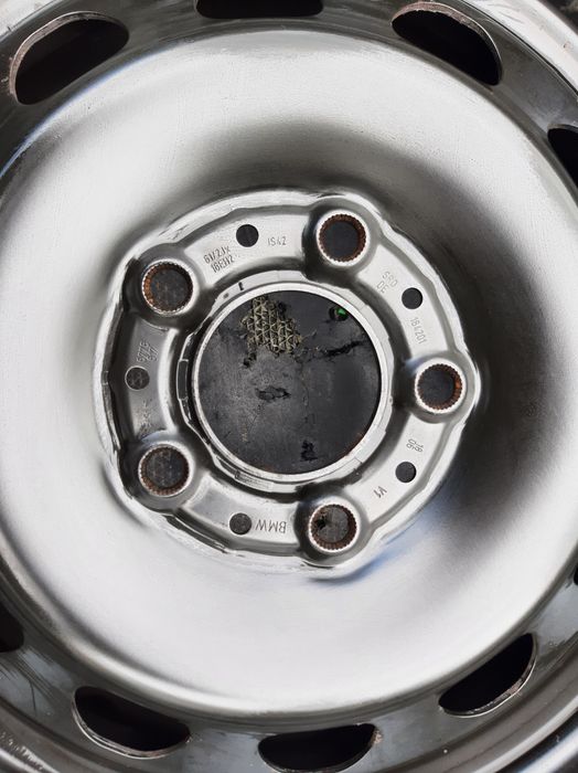 4бр.железни джанти-5х120-16цола+оригинални тасове за BMW-1