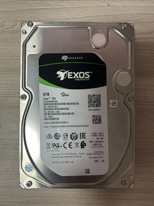 Продам или обменяю жесткий диск sas 6Тб