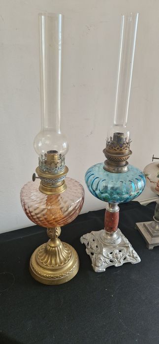 Lot  lampa vechi pe gaz petrol ulei