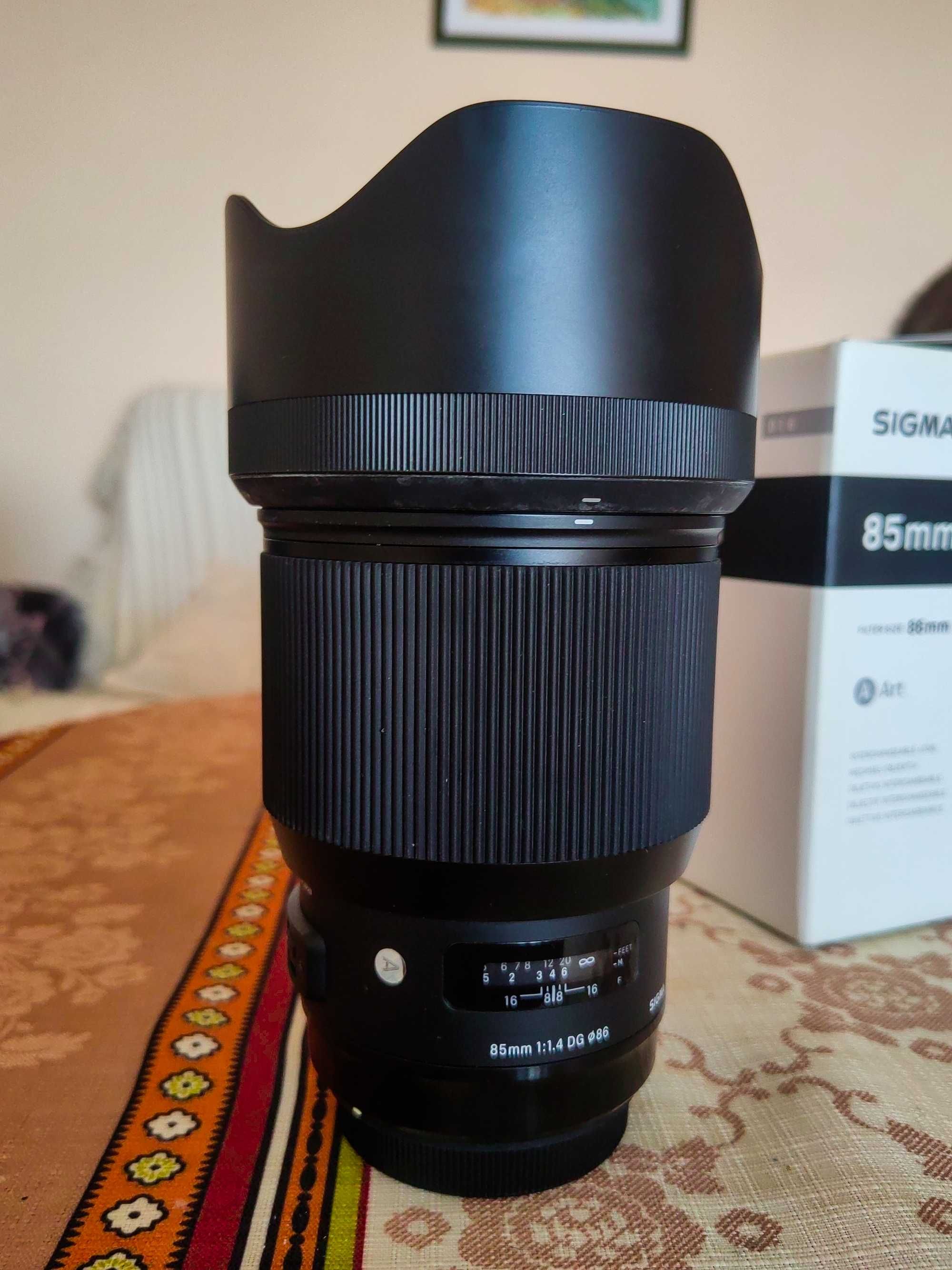 Продавам Обектив Sigma 85mm f 1.4 DG Art