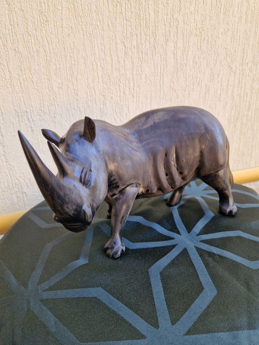 Уникална анг колекционерска дървена фигура статуетка