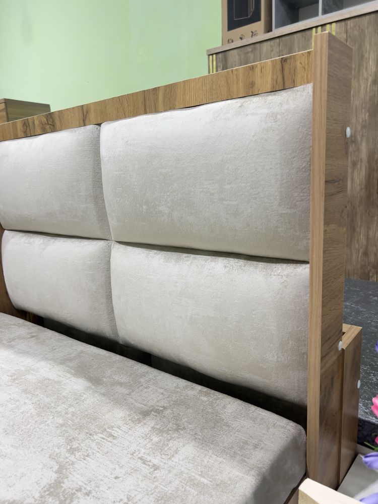 Sundukli krovat 93×210 MDF - bepul yetkazib berish, 2 yil kafolat