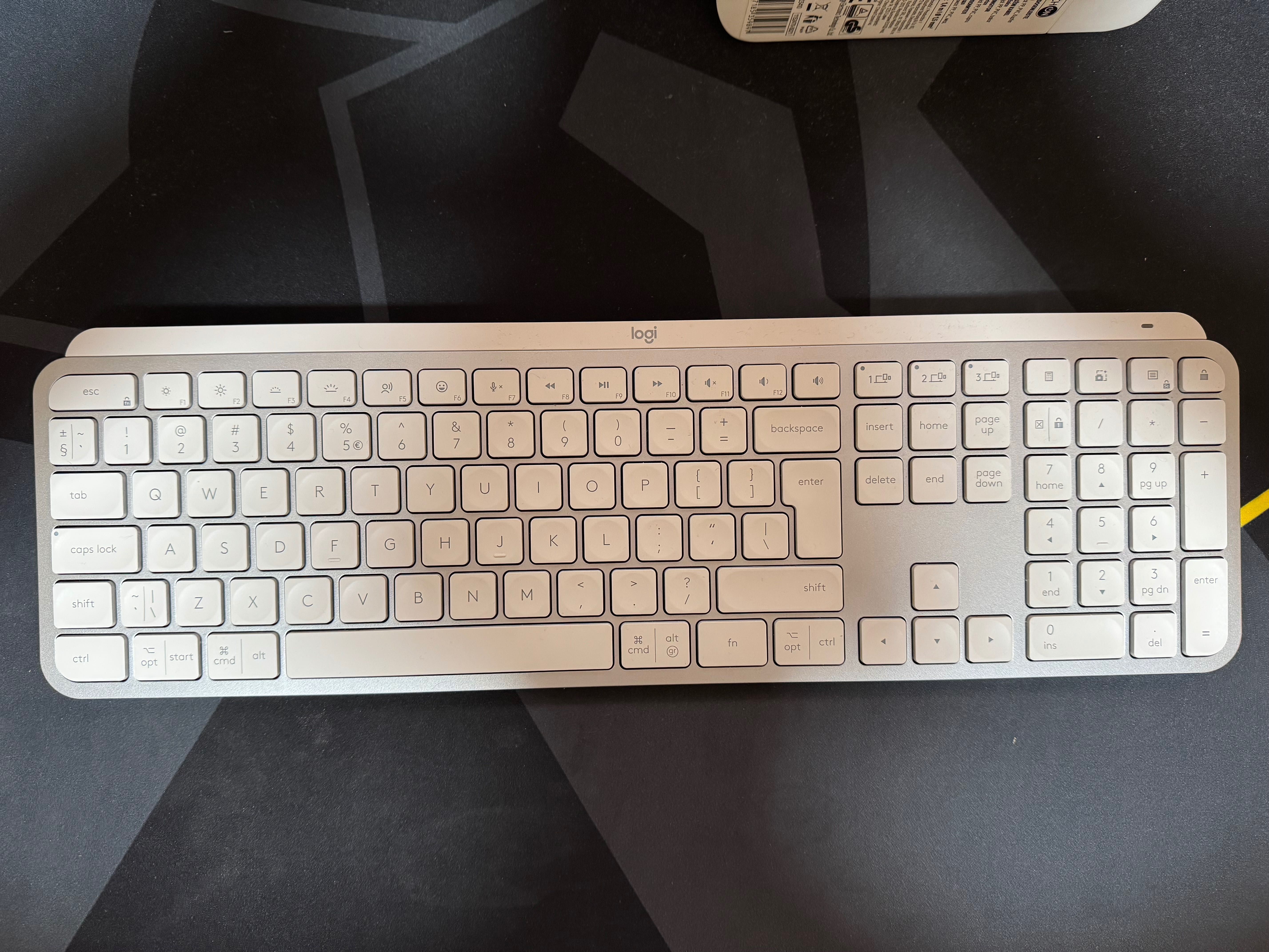 Logitech MX Keys S, Отлично Състояние, Бяла