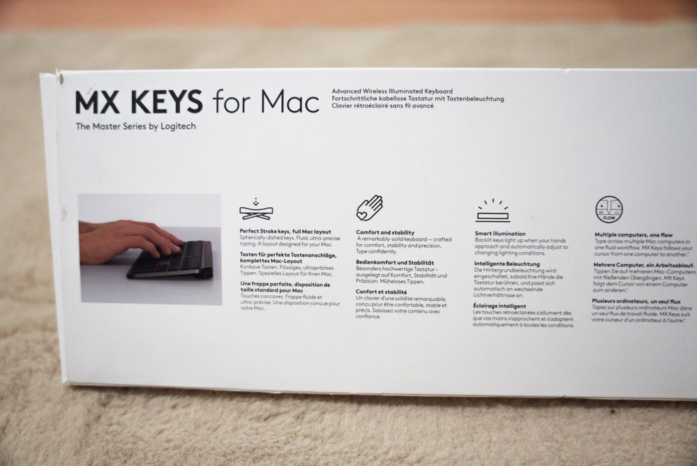 Tastatura Wireless Logitech MX Keys pentru MacBook