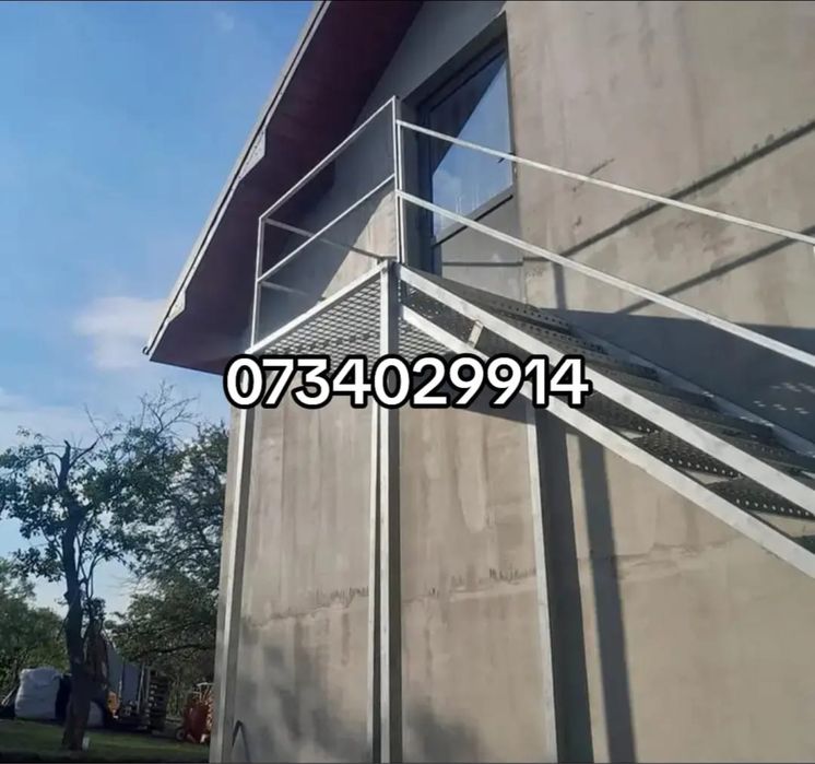 Scări metalice zincate
