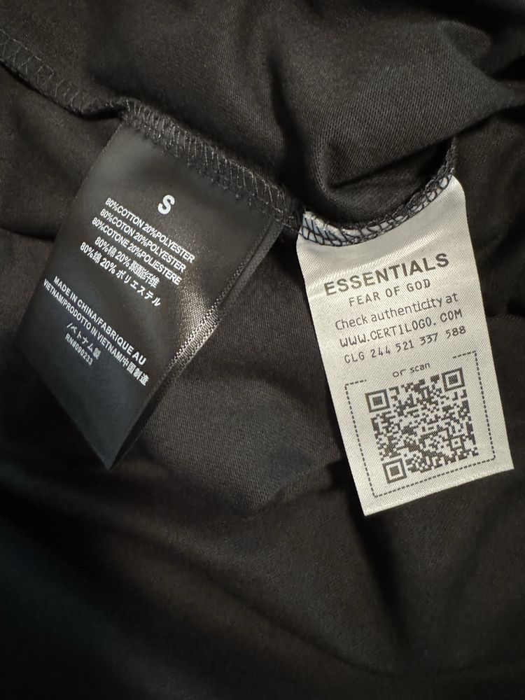 Fear of God "Essentials" Black Summer Set