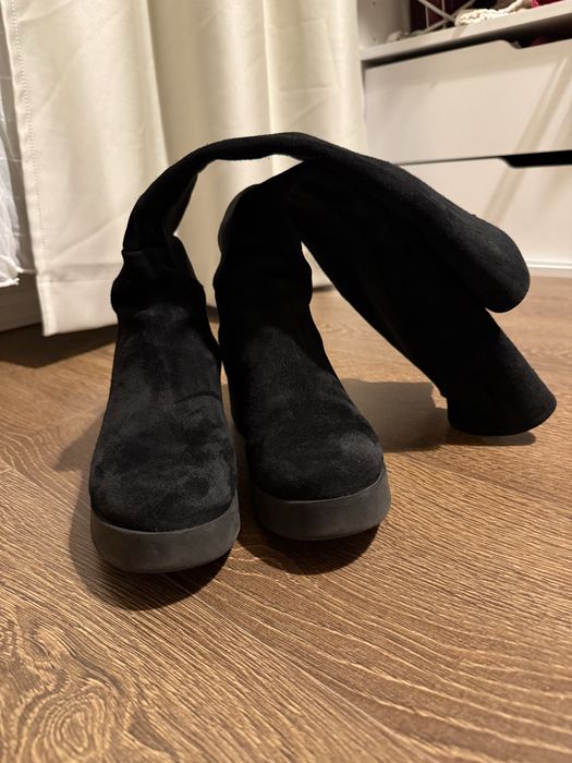 Cizme piele intoarsa musette