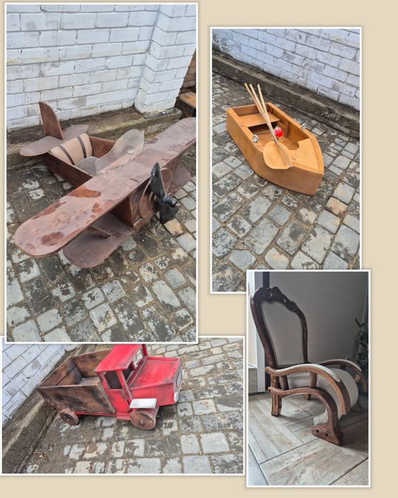 Ретро игрушки для детей из дерева