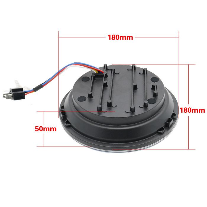 1бр. 7"Инчов кръгъл светодиоден фар за Jeep Wrangler, Land Rover и др.