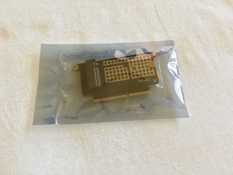 adaptor ssd macbook pro 2016 - 2017 A1708 non touch bar, m.2 pcie nvme