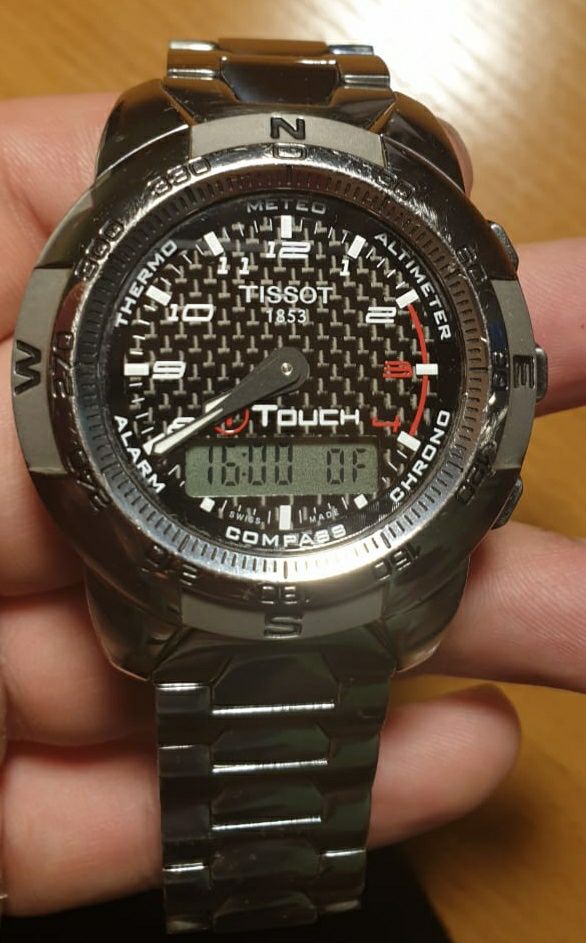 наручные сенсорыне часы Tissot T-Touch II Titanium