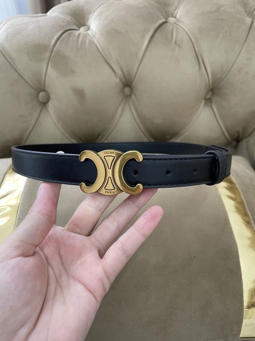 Curea Celine negru-auriu