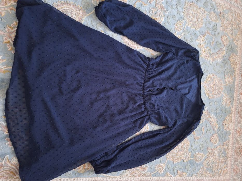 Rochie albastra subțire de vara