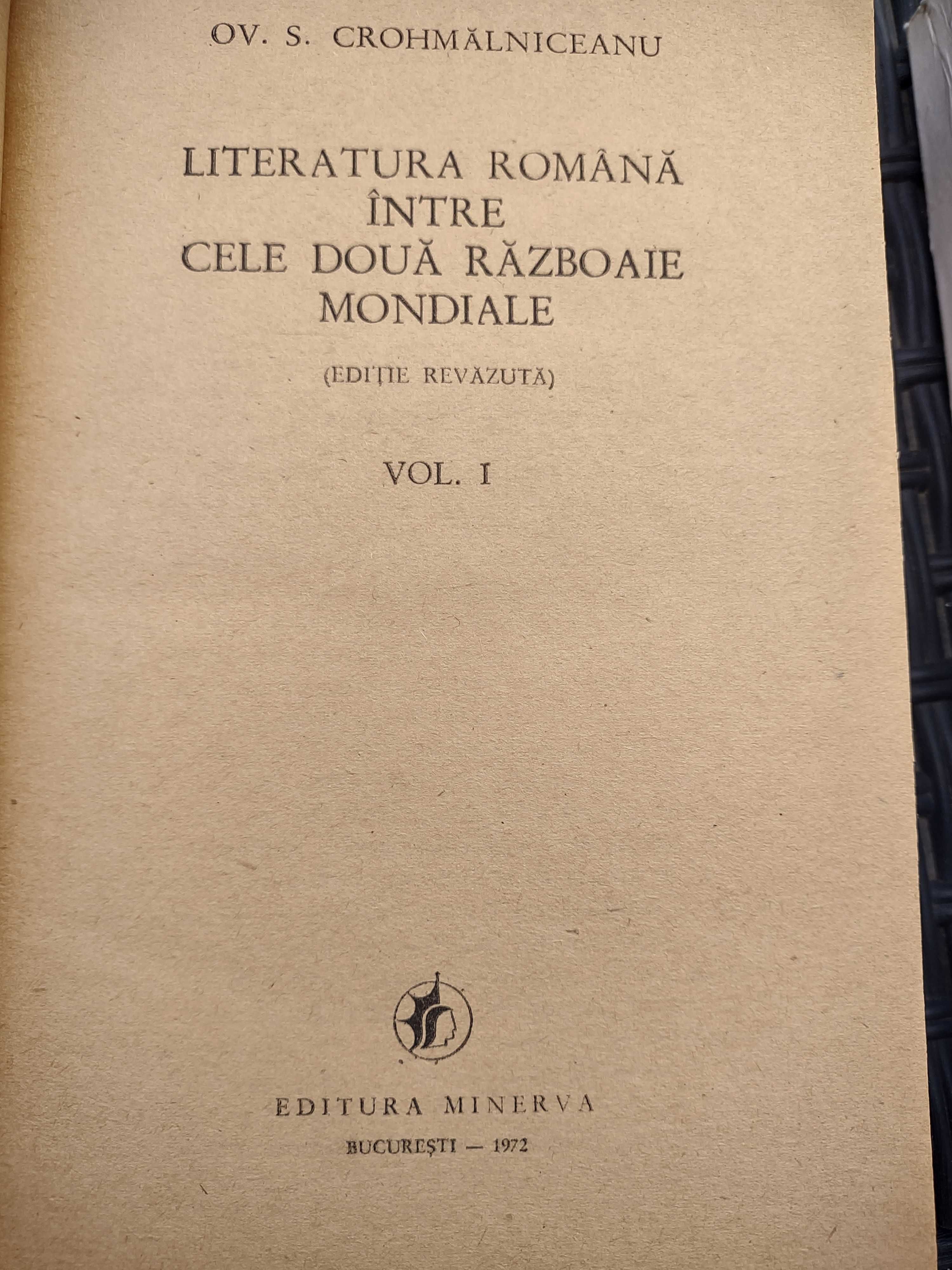 Literatura Română Intre Cele Două Războaie Mondiale