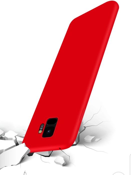 Husa silicon antisoc cu microfibra compatibil Samsung S9 ; S9 Plus